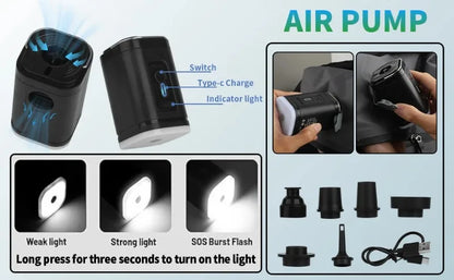 17L Vacuum Compression Bag with Air Pump Reusable Clothing Storage Bag Travel Compression Backpack Luggage Bag