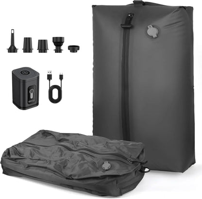 17L Vacuum Compression Bag with Air Pump Reusable Clothing Storage Bag Travel Compression Backpack Luggage Bag