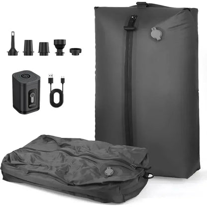 17L Vacuum Compression Bag with Air Pump Reusable Clothing Storage Bag Travel Compression Backpack Luggage Bag